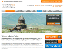 Tablet Screenshot of easternturkeytour.org